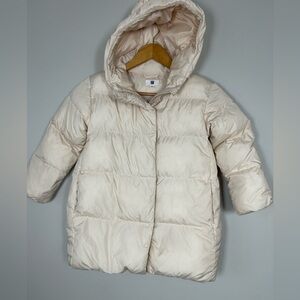 Uniqlo Kids Off-White Puffer Jacket